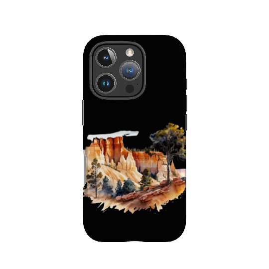 Bryce Canyon Watercolor Wonderland IPhone Cases