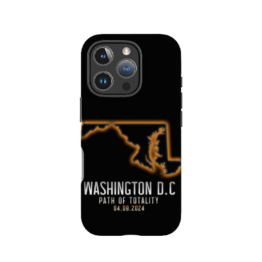 Washington DC Path Of Totality 4.8.24 EclipseWashi IPhone Cases