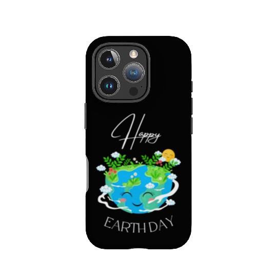 Green and Blue Happy Earth Day IPhone Cases