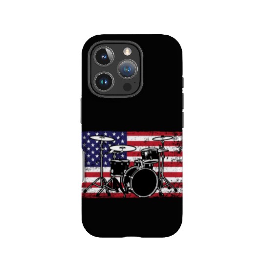 Patriotic 4th of July Drum American Drummer USA IPhone Cases