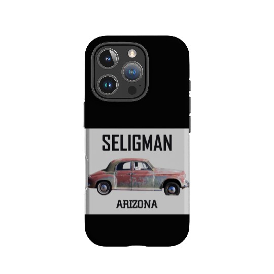 Old car city of Seligman in Arizonna, US Route 66 IPhone Cases
