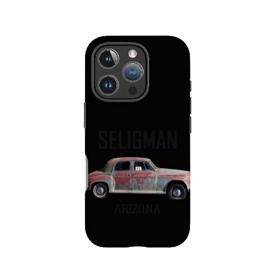 Old car city of Seligman in Arizonna, US Route 66 IPhone Cases
