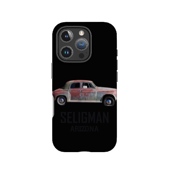 Old car city of Seligman in Arizonna, US Route 66 IPhone Cases