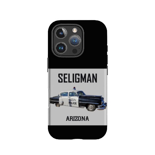 Old car city of Seligman in Arizonna, US Route 66 IPhone Cases