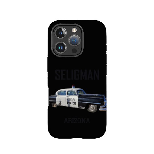 Old car city of Seligman in Arizonna, US Route 66 IPhone Cases
