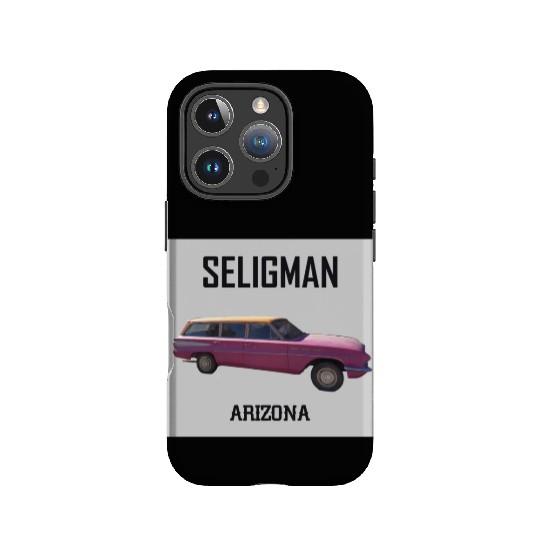 Old car city of Seligman in Arizonna, US Route 66 IPhone Cases