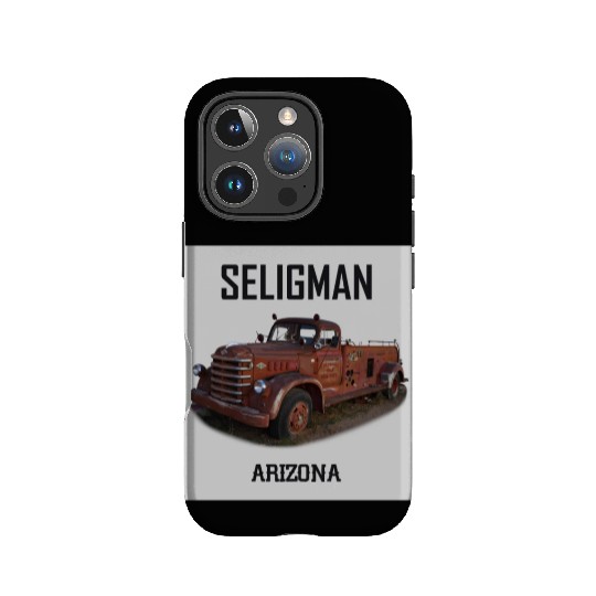 Old car city of Seligman in Arizonna, US Route 66 IPhone Cases