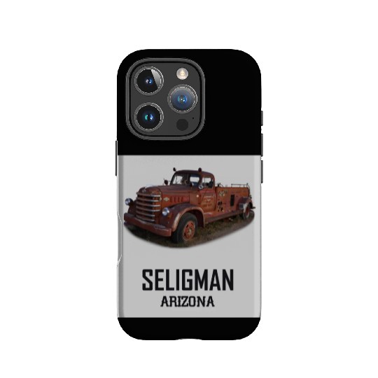 Old car city of Seligman in Arizonna, US Route 66 IPhone Cases