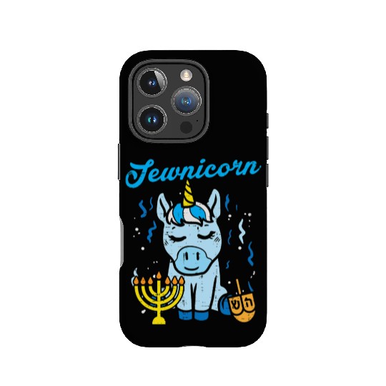 Jewnicorn Jew Unicorn Cute Hanukkah Pajamas IPhone Cases