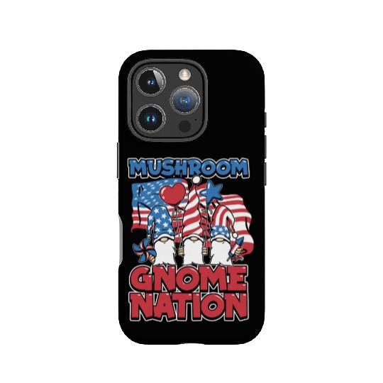 Mushroom Shrooming Us Flag Mushroom Gnome IPhone Cases