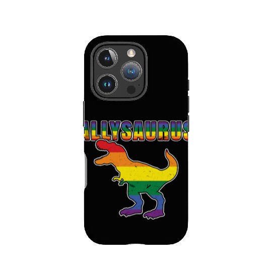 Ally Dinosaur Roar LGBTQ Rainbow LGBT Pride Month IPhone Cases