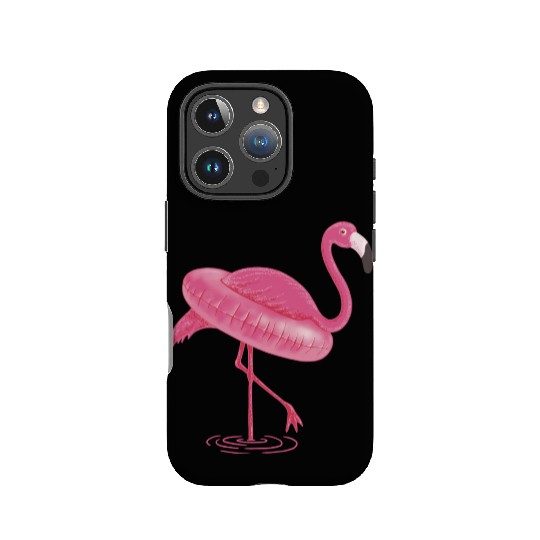 Flamingo Swimming Circle IPhone Cases