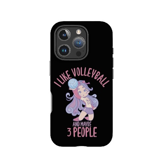 I like volleyball and maybe 3 people IPhone Cases