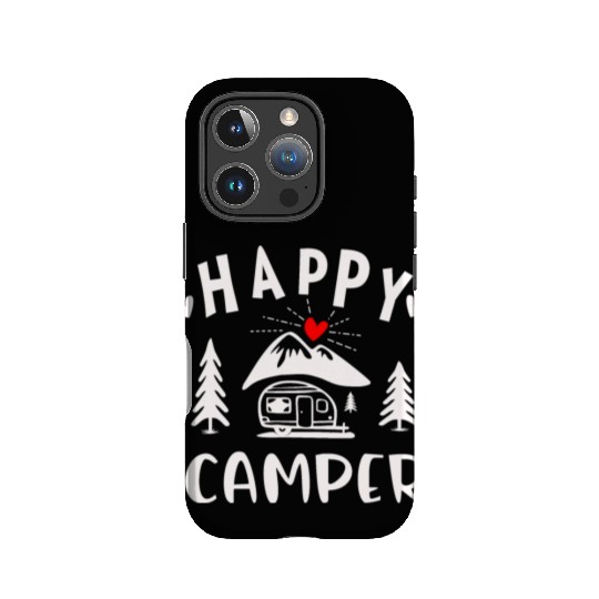 Happy Camper, Camping IPhone Cases For Women Men Kids