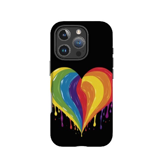 LGBTQ+ Empowerment: Rainbow Heart, Support Gay, IPhone Cases