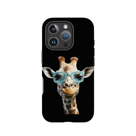 Giraffe Wearing Blue Sunglasses Wildlife Animal IPhone Cases