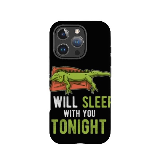 Sleep Tonight Lazy Pet Reptile Lizard Funny Iguana IPhone Cases