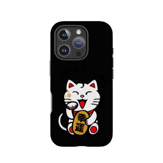 Lucky Cat Maneki-Neko Japanese Luck Feng Shui IPhone Cases