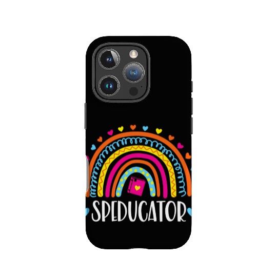 Speducator Rainbow Heart Special Education Teacher IPhone Cases