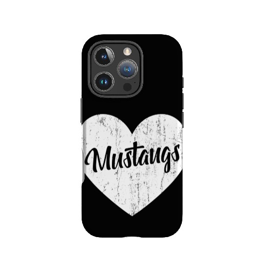 Mustangs School Sports Fan Team Spirit Mascot He IPhone Cases