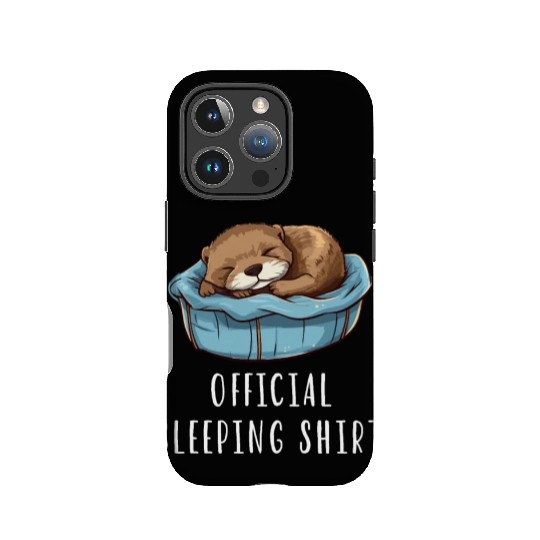 Official sleeping pajama IPhone Cases sea otter