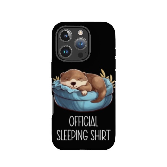 Official sleeping pajama IPhone Cases sea otter