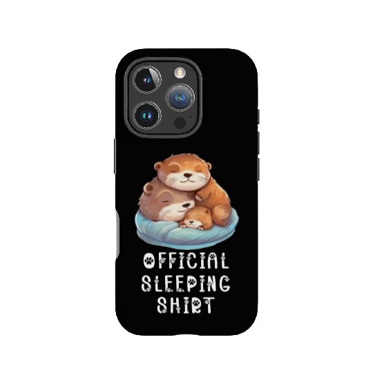 Official sleeping pajama IPhone Cases sea otter
