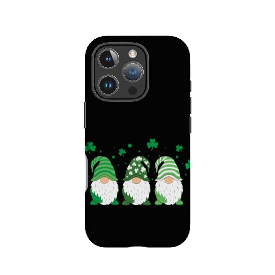 Gnomes Holding Shamrock Leopard Plaid St Patrick'S IPhone Cases