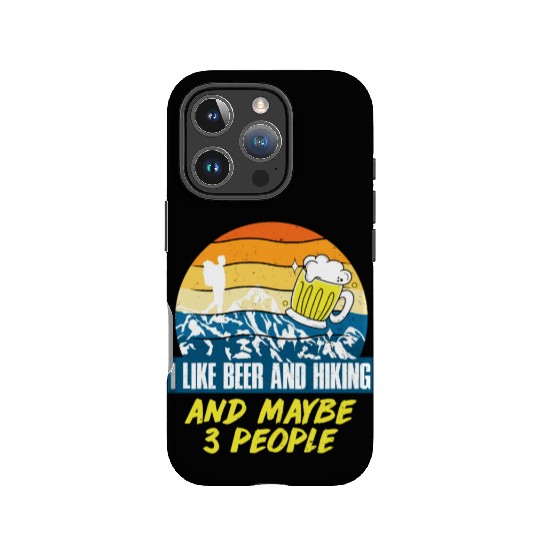 I like Beer and Hiking Mountain lover Wanderlust IPhone Cases