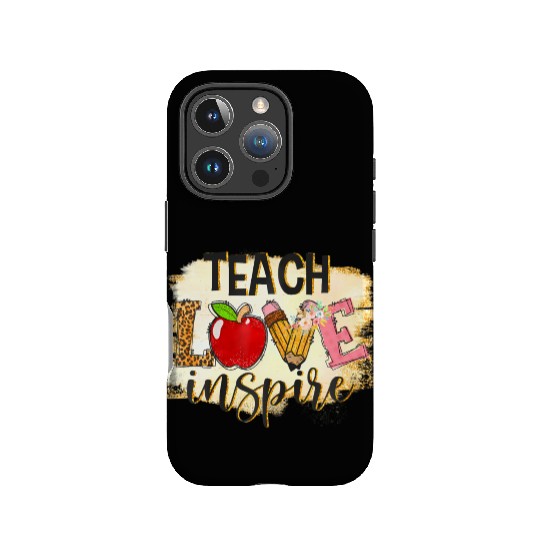 Teach Love Inspire Back To School Leopard Teacher IPhone Cases