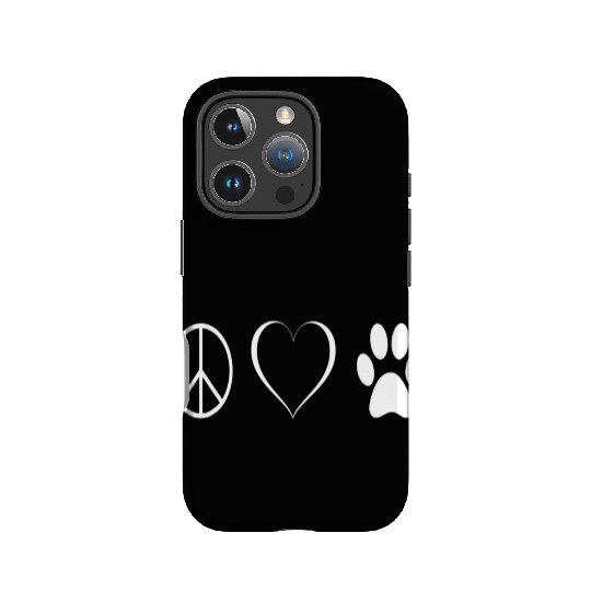 Peace love animals IPhone Cases