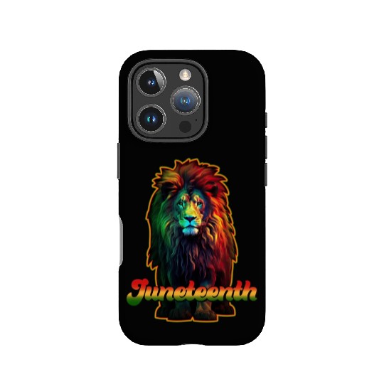 Juneteenth Lion IPhone Cases