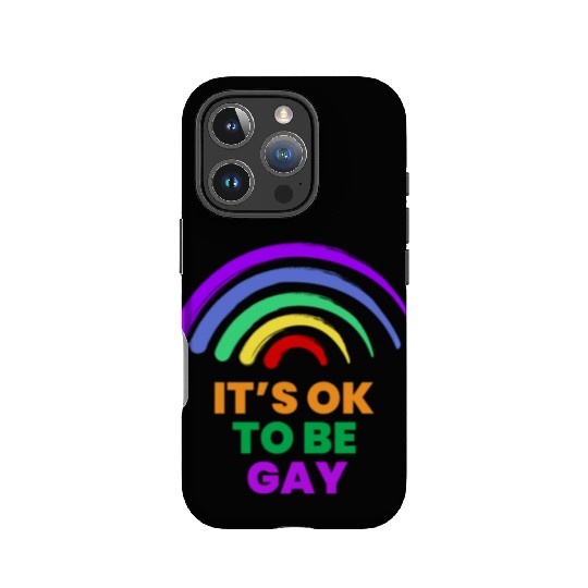 It's OK to Be Gay Rights LGBT Pride Rainbow Gay IPhone Cases