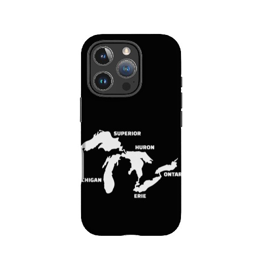 Great Lakes Map IPhone Cases