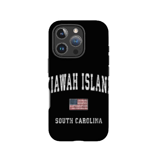 Kiawah Island South Carolina Sc American Flag IPhone Cases