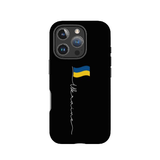 Ukraine Signature Flag Pole - Patriotic Ukrainian IPhone Cases