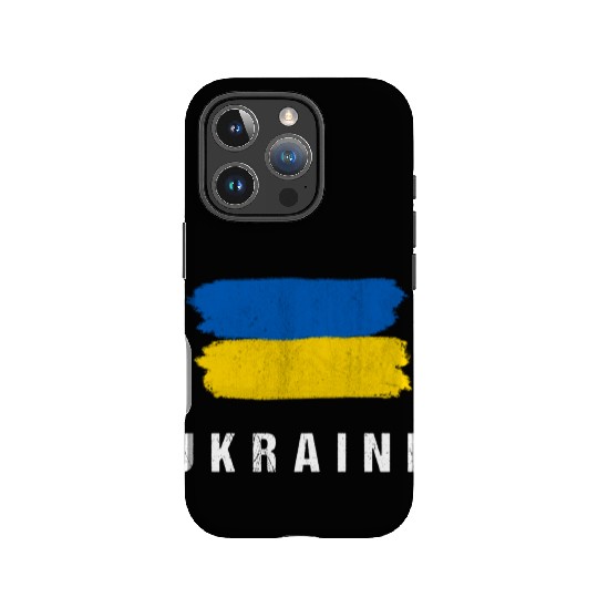 Painted Ukraine Flag Ukrainian Flag Fan IPhone Cases