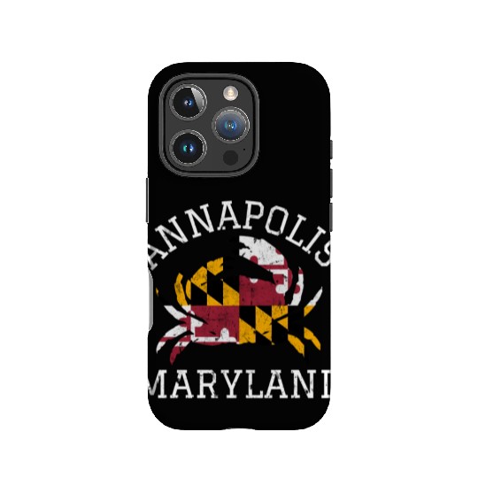 Annapolis Maryland Crab State Flag Home Travel IPhone Cases