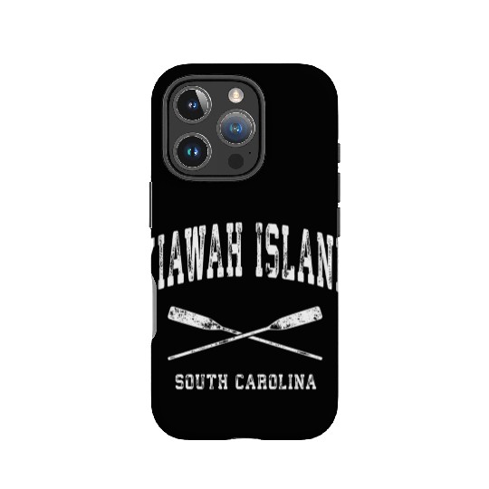 Kiawah Island South Carolina Nautical Crossed Oars IPhone Cases