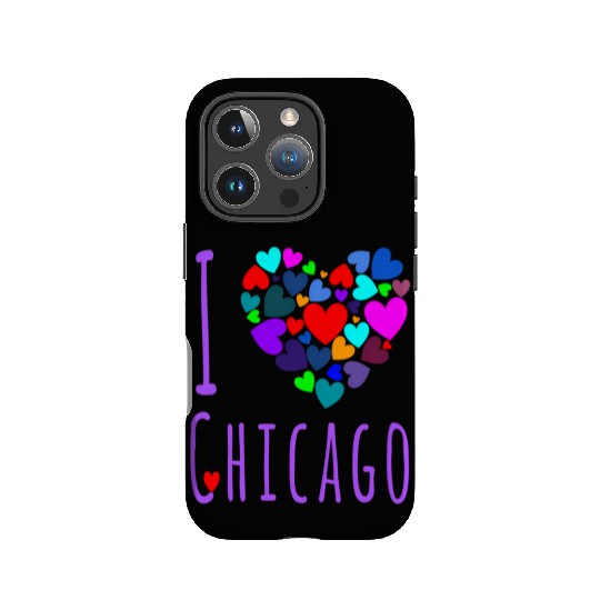 I Love Chicago Heart City Of Chicago IPhone Cases