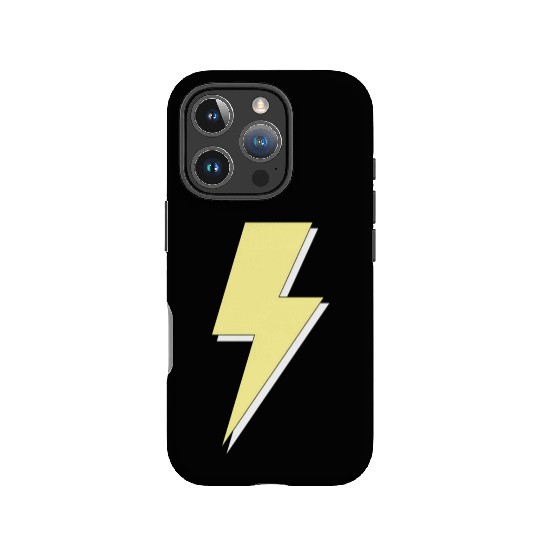 Aesthetic Pastel Yellow Lightning Bolt IPhone Cases