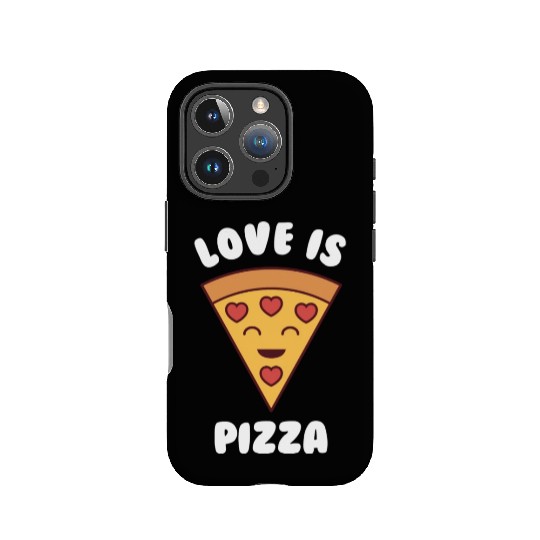 Love is Pizza Toddler Valentines Day Kawaii Pizza IPhone Cases