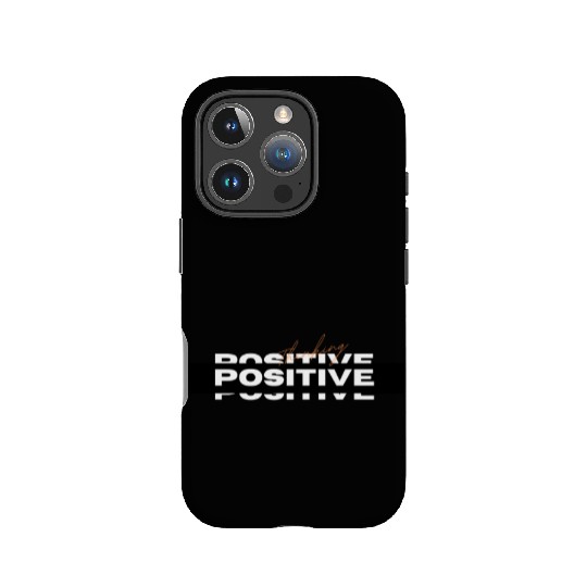White Black Simple Positive Typography IPhone Cases