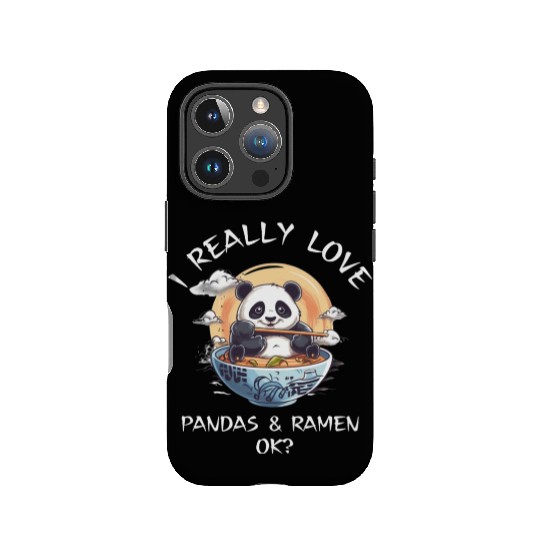 Kawaii Anime Panda Otaku Japanese Ramen Noodles IPhone Cases