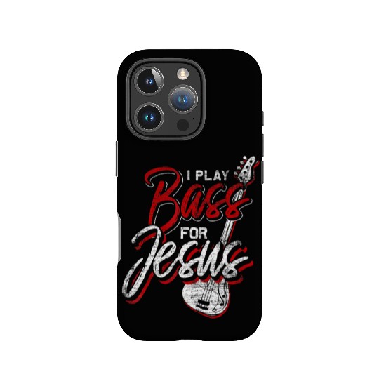 Jesus Bassist Christian Bass Player Bass Guitar IPhone Cases