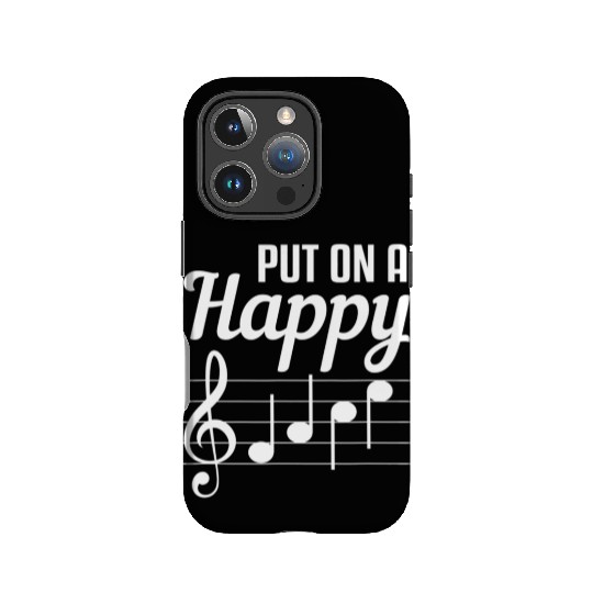 Funny Put On A Happy Face Music Teacher IPhone Cases