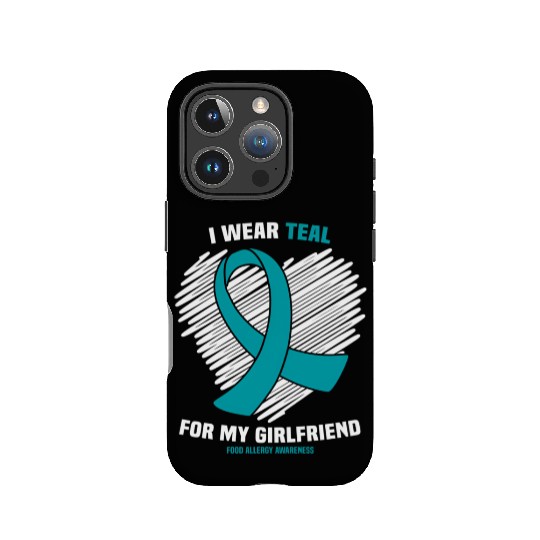 I Wear Teal For My Girlfriend Food Allergy IPhone Cases