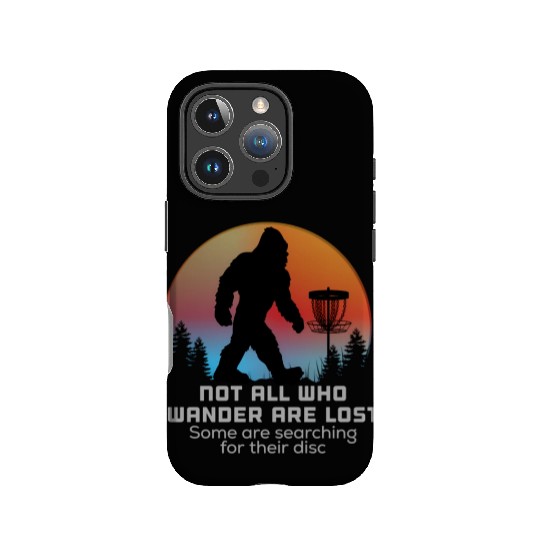 Bigfoot Disc Golf Sasquatch Chain Tosser Big Disc IPhone Cases