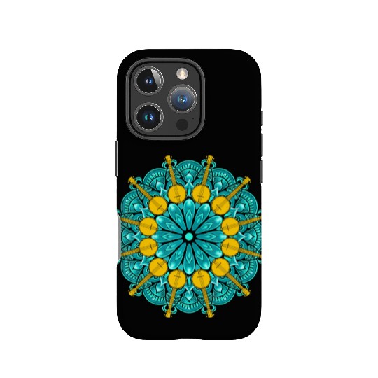 Banjo Mandala Bluegrass Mindfulness & Nature IPhone Cases