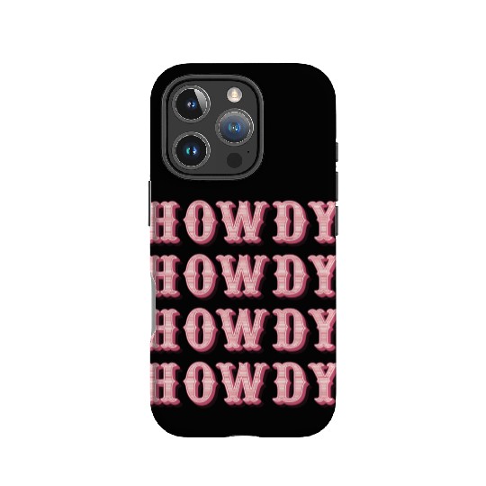 White Cowgirl Howdy Rodeo Western Cory Southern IPhone Cases